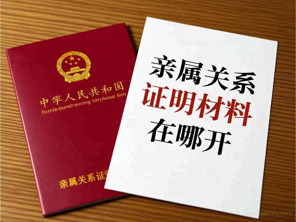 办理亲属关系证明流程（亲属关系证明材料在哪开）