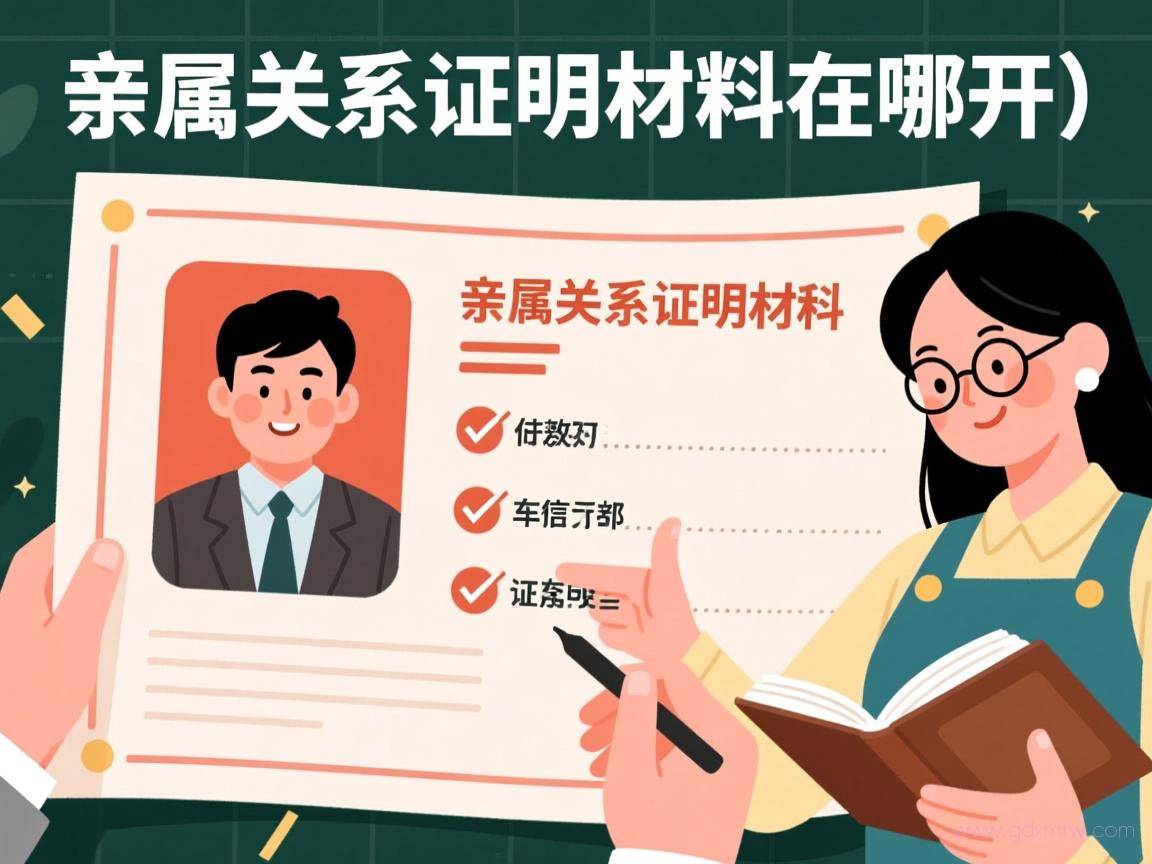 办理亲属关系证明流程（亲属关系证明材料在哪开）