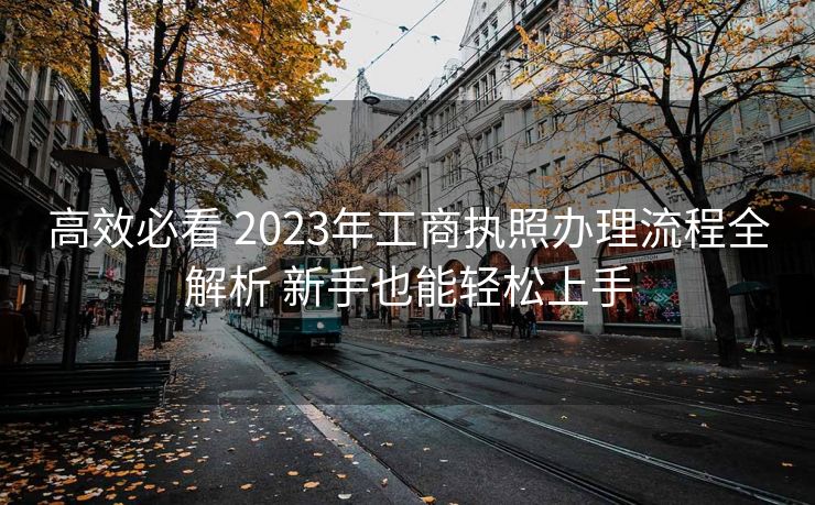高效必看 2023年工商执照办理流程全解析 新手也能轻松上手 高效必看 2023年工商执照办理流程全解析 新手也能轻松上手