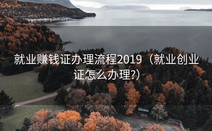就业赚钱证办理流程2019（就业创业证怎么办理?）