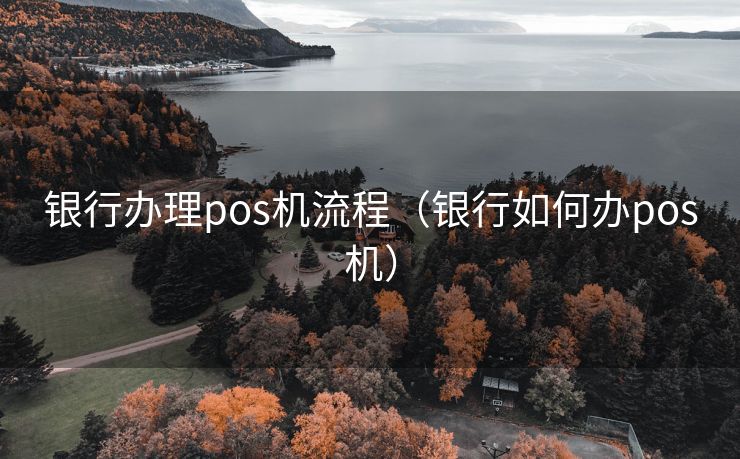 银行办理pos机流程（银行如何办pos机）