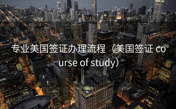 专业美国签证办理流程（美国签证 course of study）