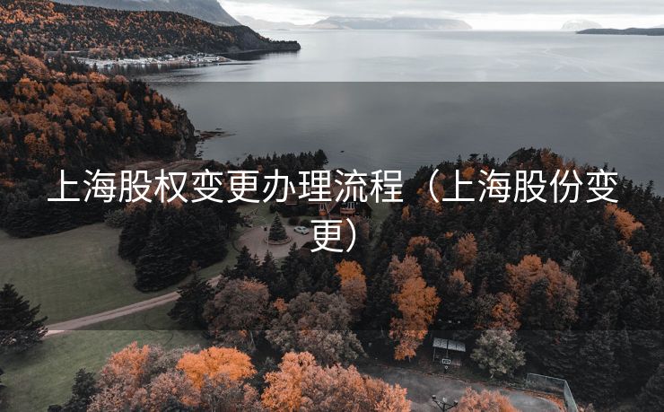 上海股权变更办理流程(上海股份变更) 上海股权变更办理流程(上海股份变更)