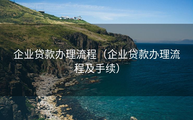 企业贷款办理流程（企业贷款办理流程及手续）