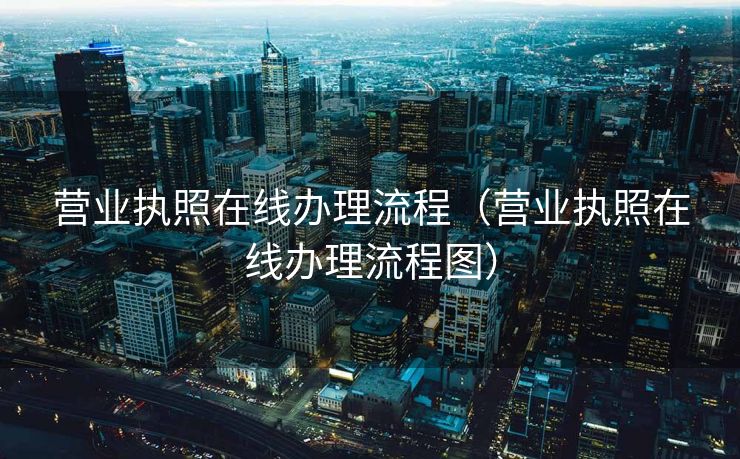 营业执照在线办理流程（营业执照在线办理流程图）