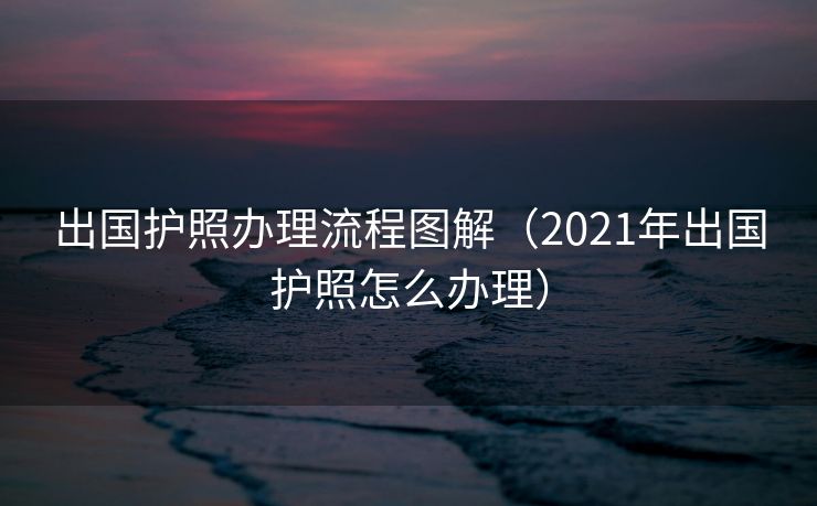 出国护照办理流程图解（2021年出国护照怎么办理）