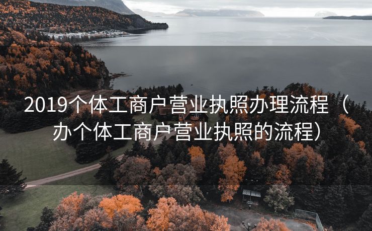 2019个体工商户营业执照办理流程(办个体工商户营业执照的流程) 2019个体工商户营业执照办理流程(办个体工商户营业执照的流程)