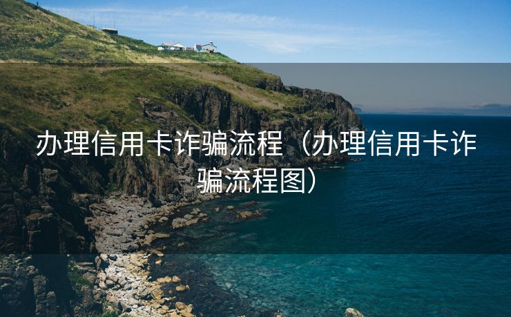 办理信用卡诈骗流程（办理信用卡诈骗流程图）