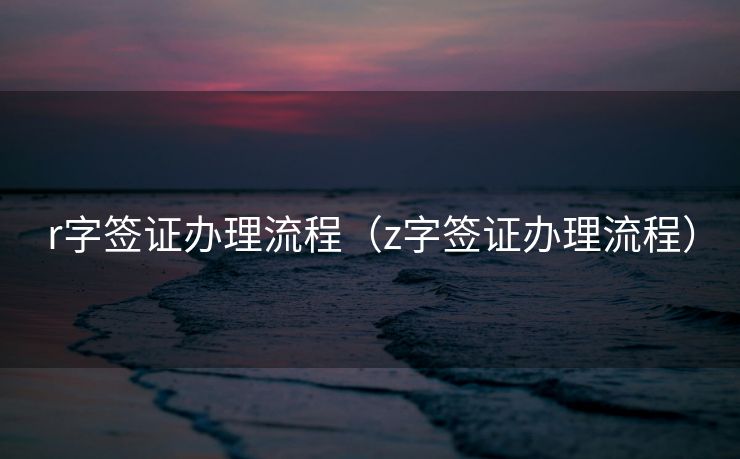 r字签证办理流程（z字签证办理流程）