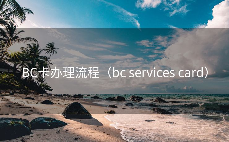 BC卡办理流程（bc services card）