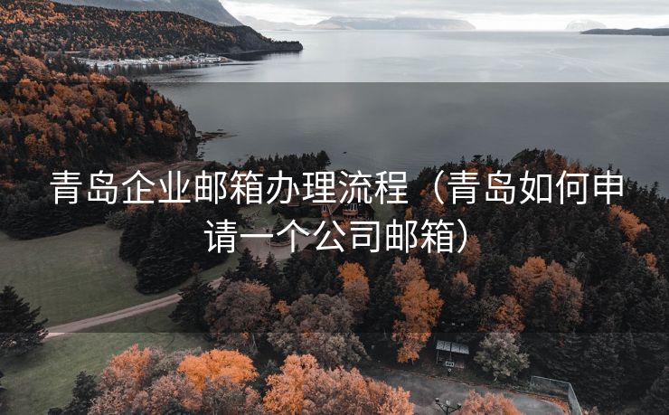 青岛企业邮箱办理流程（青岛如何申请一个公司邮箱）